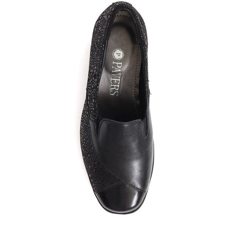 Heeled Leather Loafers - NAP38011 / 324 607