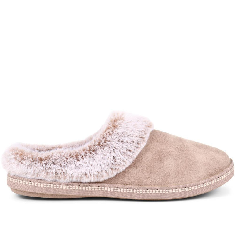 Faux Fur Lined Slippers - SKE38109 / 324 097