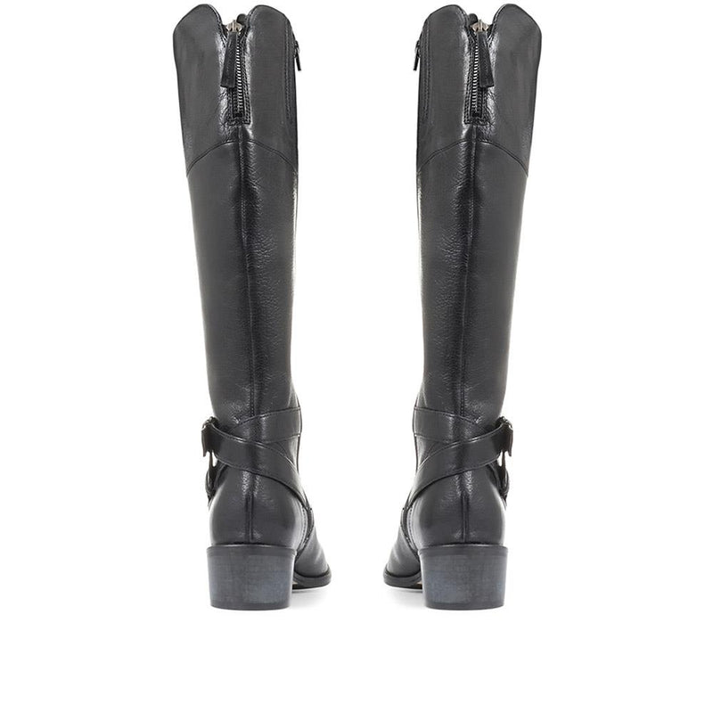 Phoebe Slim Calf Fit Leather Knee High Boots - PHOEBES / 26334286