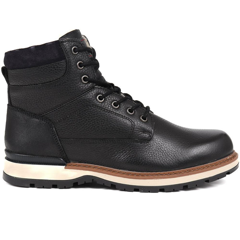 Leather Lace Up Ankle Boots - RNB38021 / 324 269