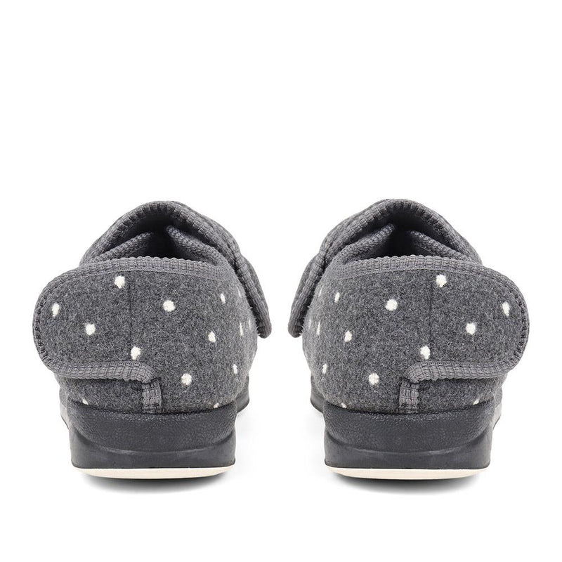 Extra Wide Fit Adjustable Slippers - MERYL / 324 146