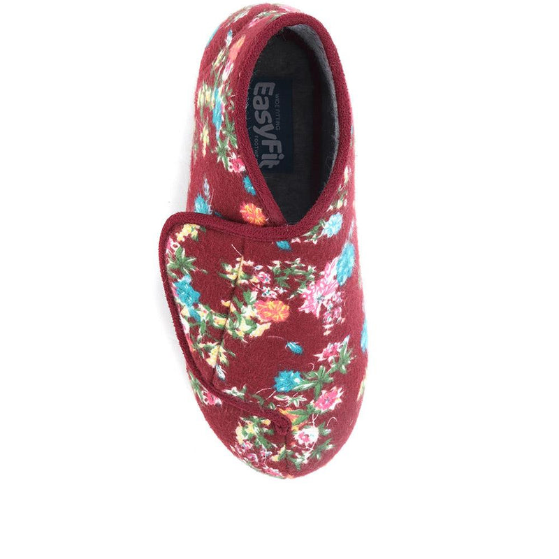 Extra Wide Fit Adjustable Slippers - DIONNE / 322 337