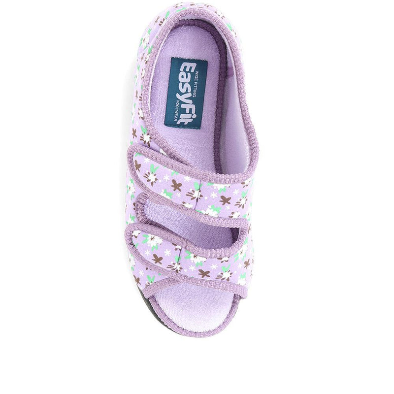 Extra Wide Fit Fully Adjustable Slippers - BETINA / 321 651