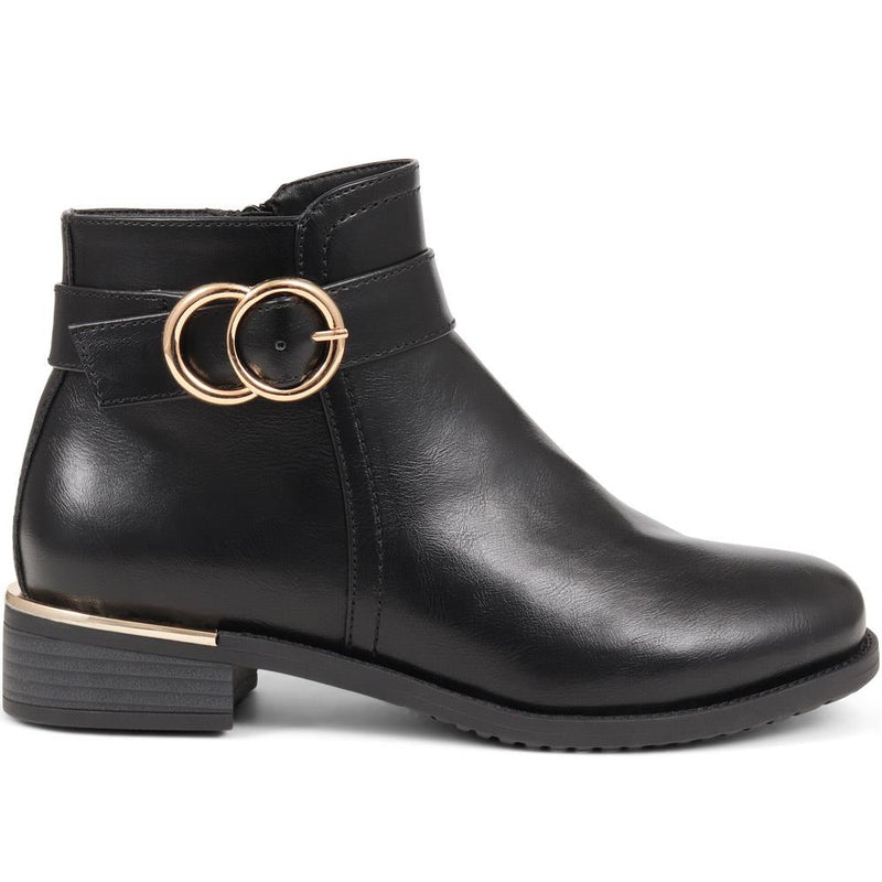Buckle Detail Ankle Boots - WOIL38005 / 324 124