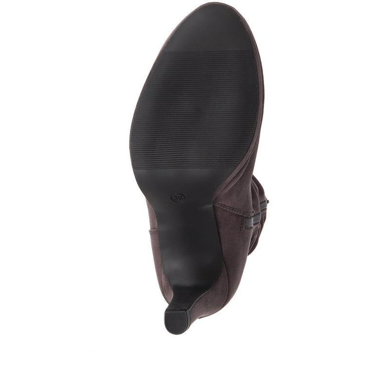 Ladies' Heeled Calf Boots - PLAN38009 / 324 101