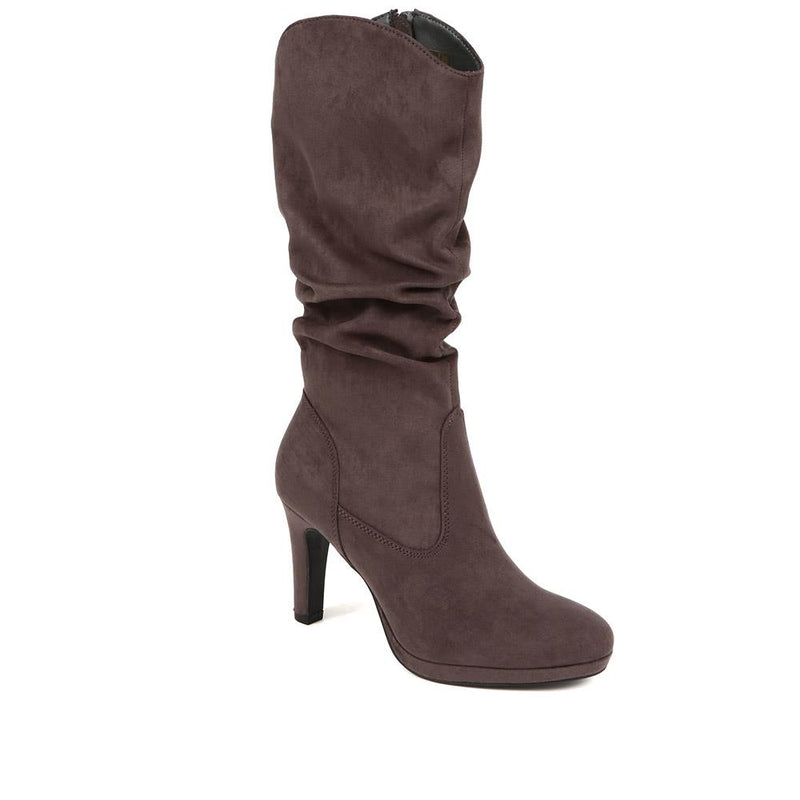 Ladies' Heeled Calf Boots - PLAN38009 / 324 101