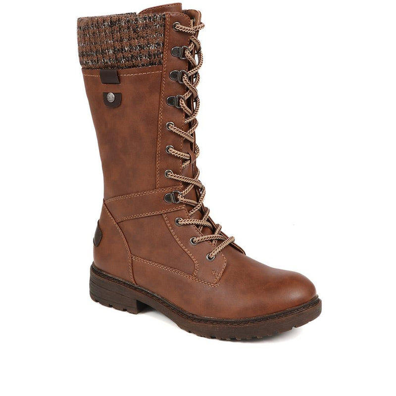 Lace-Up Calf Boots - BRK38009 / 324 531