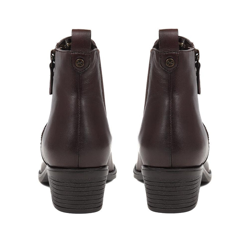 Leather Heeled Chelsea Boots - GUP38500 / 324 315