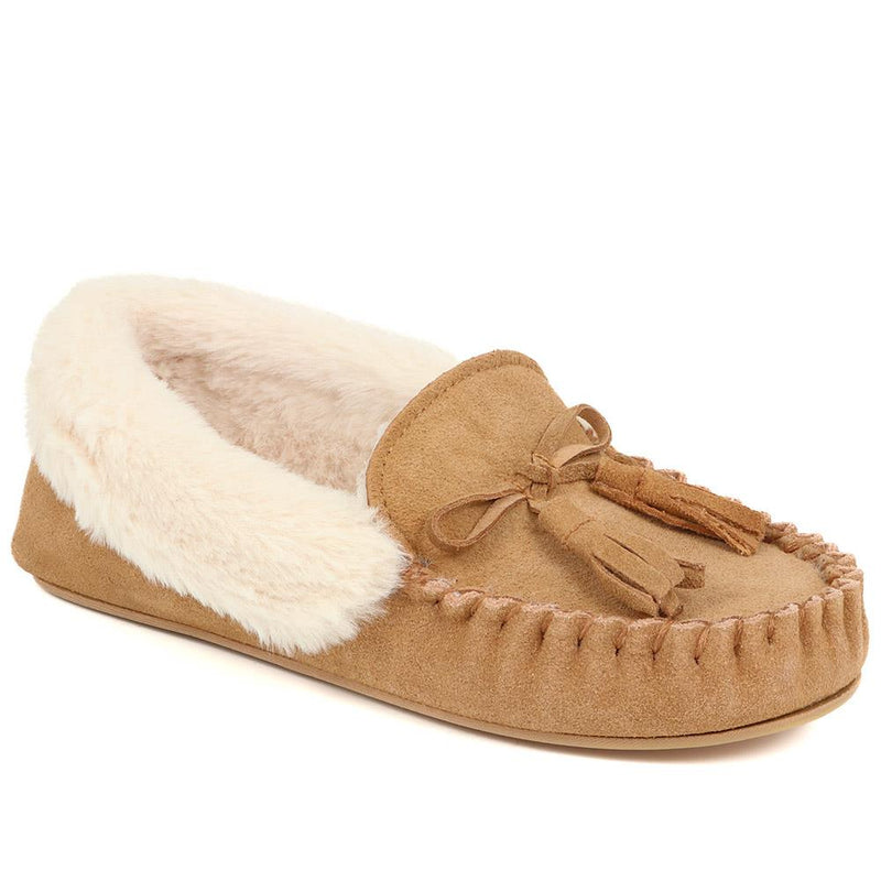 Suede Moccasin Slippers - GALOP38017 / 324 491