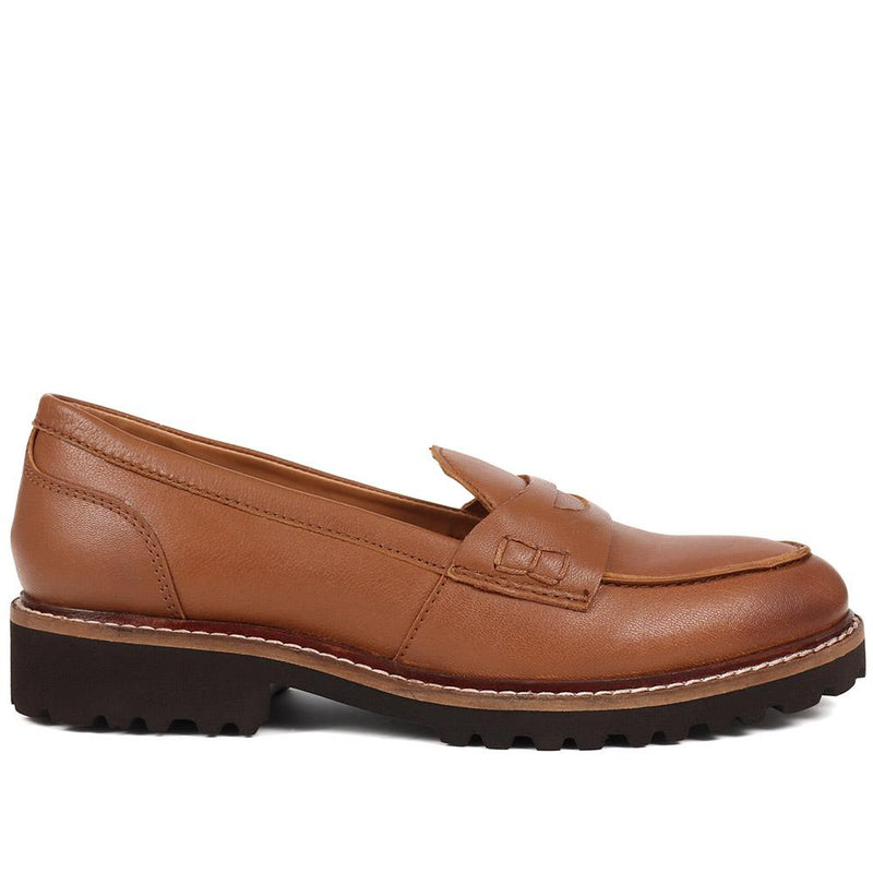 Leather Chunky Sole Loafers - MAGNU38013 / 324 665