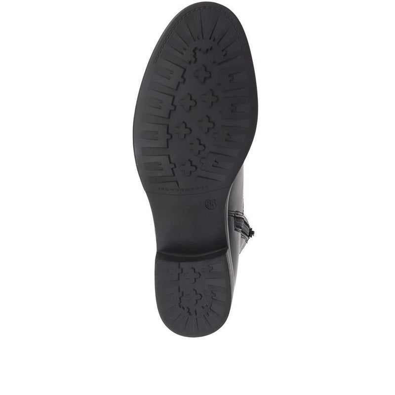 Elastic Heeled Chelsea Boots - WBINS38011 / 324 509