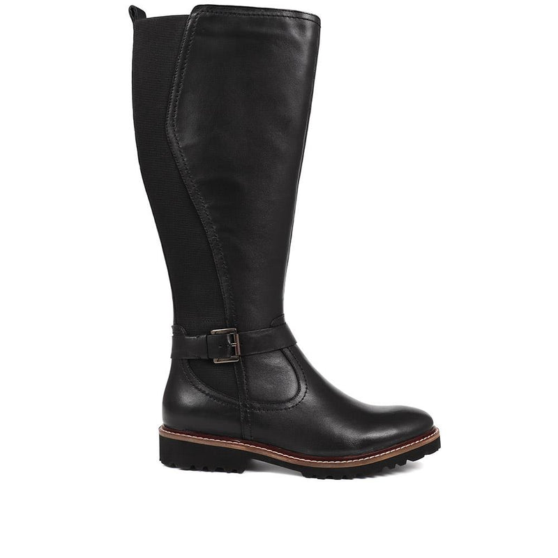 Leather Knee High Boots - MAGNU38015 / 324 705