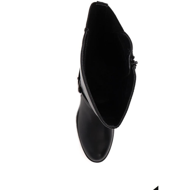Buckle Detail Calf Boots - SANYI38027 / 324 603