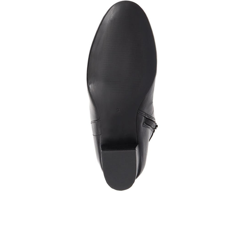 Polished Leather Heeled Ankle Boots - MAGNU38007 / 324 541