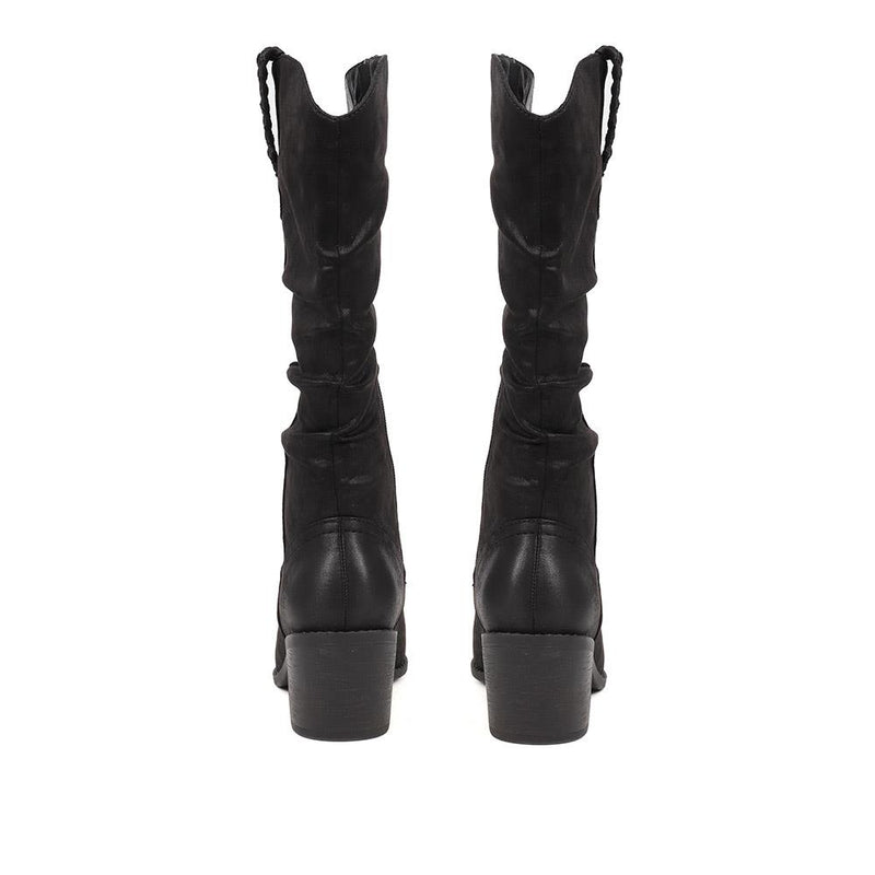 Mid-Calf Western Style Boots - WOIL38053 / 324 870