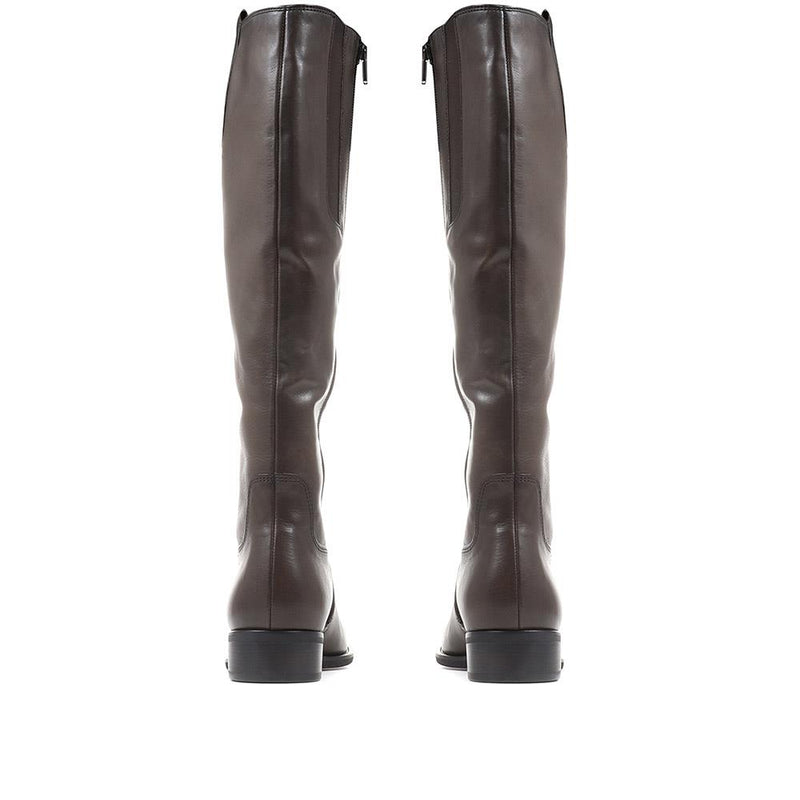 Brook Slim Calf Fit Leather Riding Boots - GAB28507 / 313 145