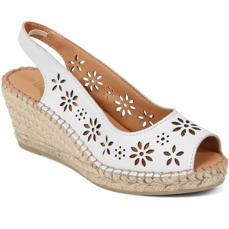 Reina Leather Espadrilles  - REINA / 325 460