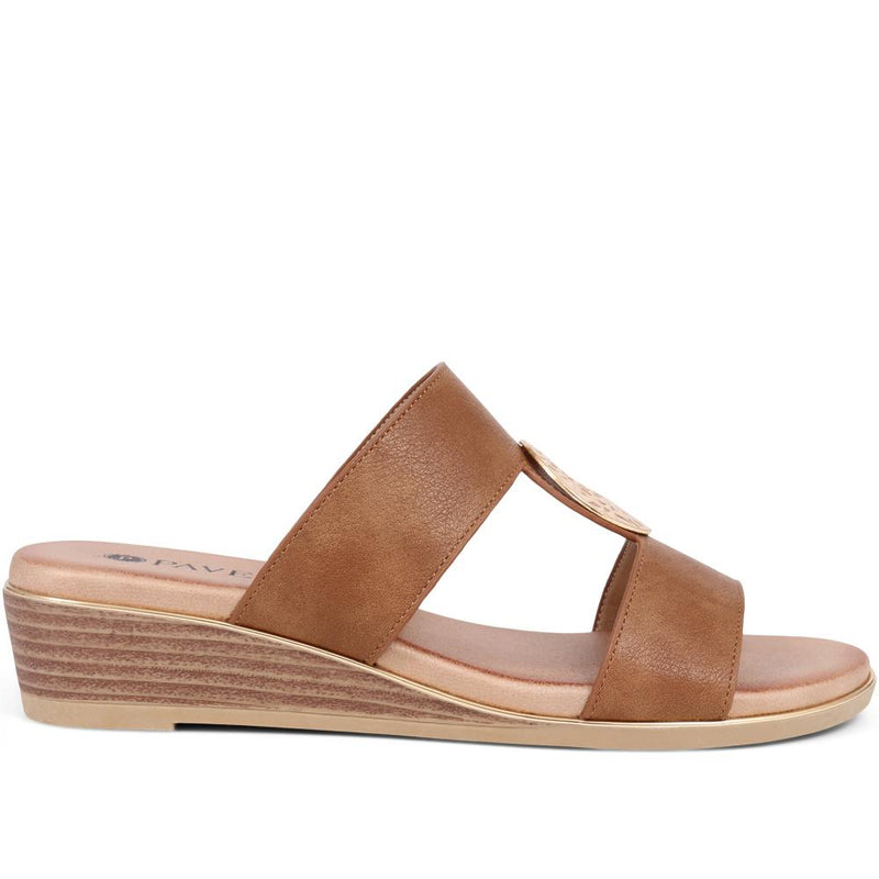 Slip-On Wedge Mule Sandals  - BAIZH39043 / 325 267