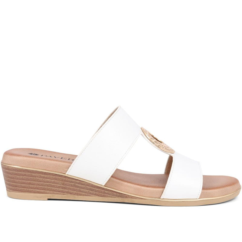 Slip-On Wedge Mule Sandals  - BAIZH39043 / 325 267