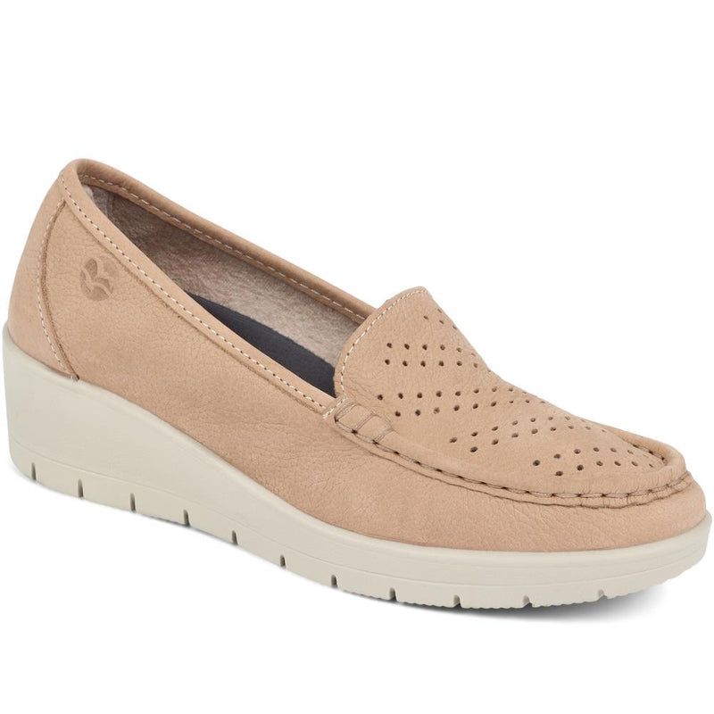 Fly Flot Leather Wedge Loafer  - FLY39500 / 324 796