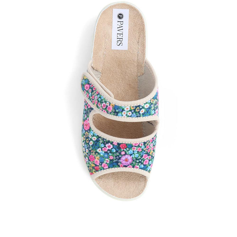 Touch-Fasten Slipper Mules  - ADA39003 / 325 451