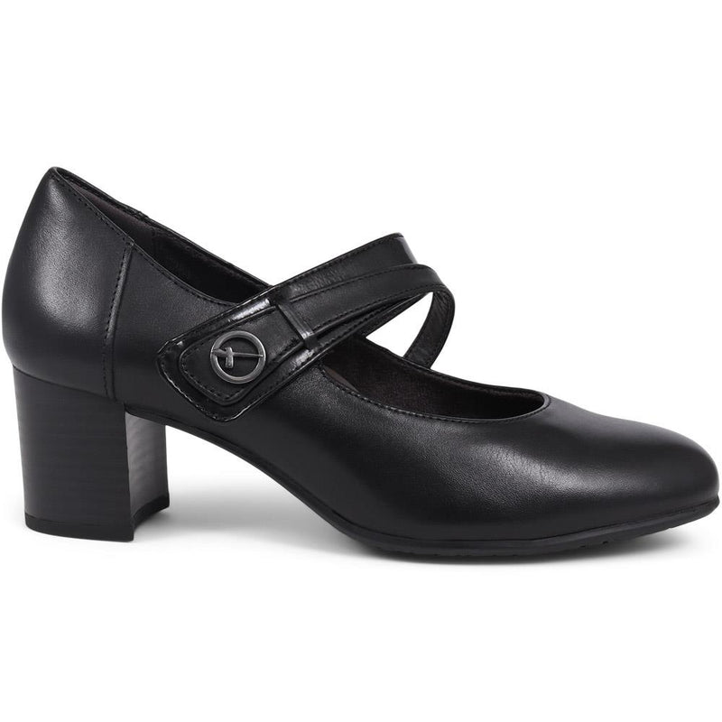 Block-Heeled Leather Mary Janes  - JANA39503 / 325 601