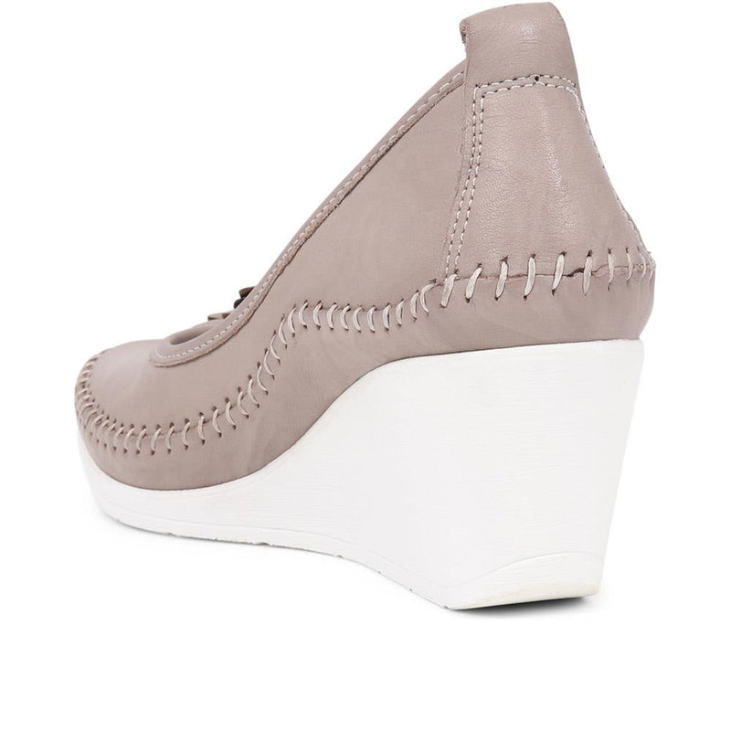 Leather Wedge Shoes - GOKH39007 / 325 335