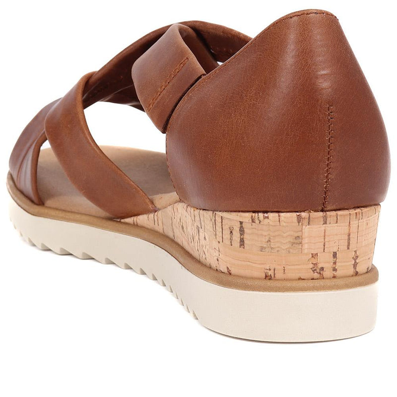 Leather Wedge Sandals  - GAB39510 / 325 076