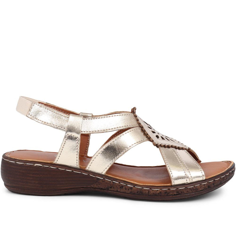 Leather Slingback Sandals - LUCK35001 / 321 605