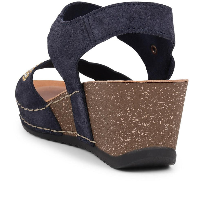 Leather Wedge Sandals - FLY39075 / 324 755