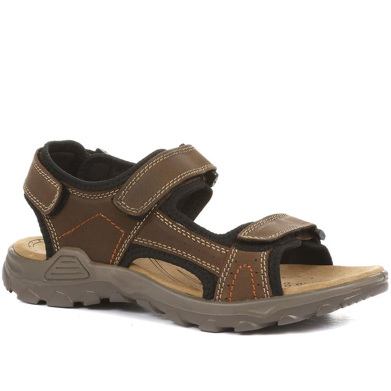 Adjustable Leather Walking Sandals - DDIN35007 / 321 538