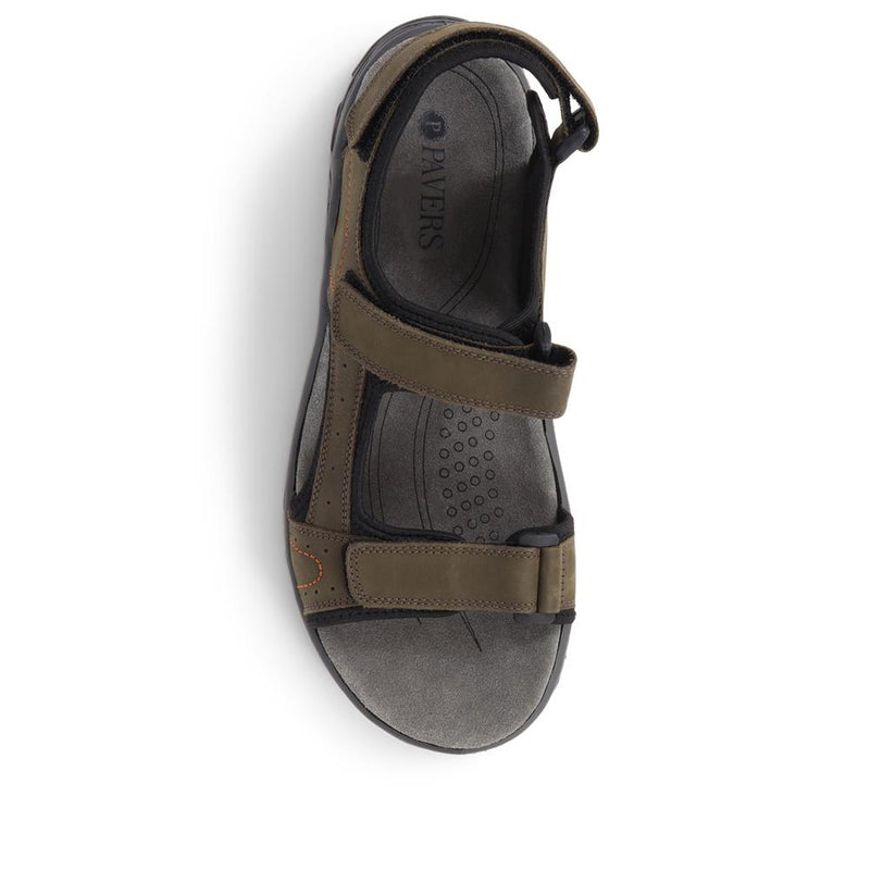 Adjustable Leather Walking Sandals - DDIN35007 / 321 538