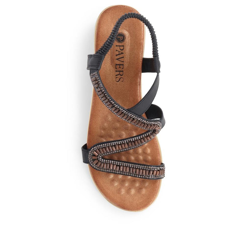 Embellished Wedge Sandals - BAIZH39069 / 325 346