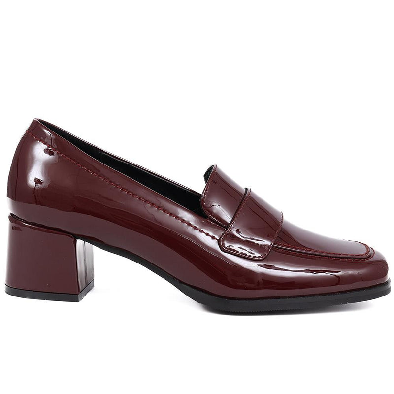 Brielle Patent Leather Heeled Loafers - BRIELLE / 324 701