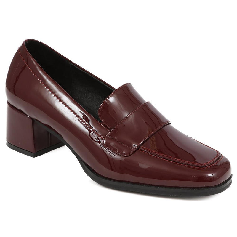 Brielle Patent Leather Heeled Loafers - BRIELLE / 324 701