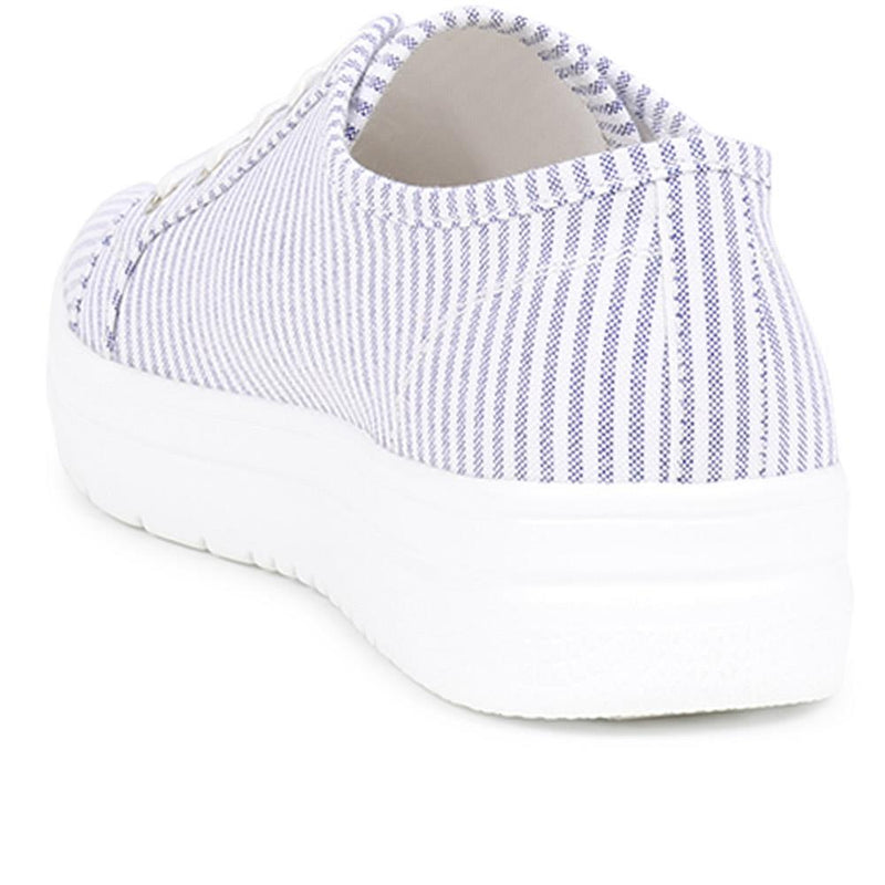 Stripy Canvas Trainers  - WBINS39152 / 325 921