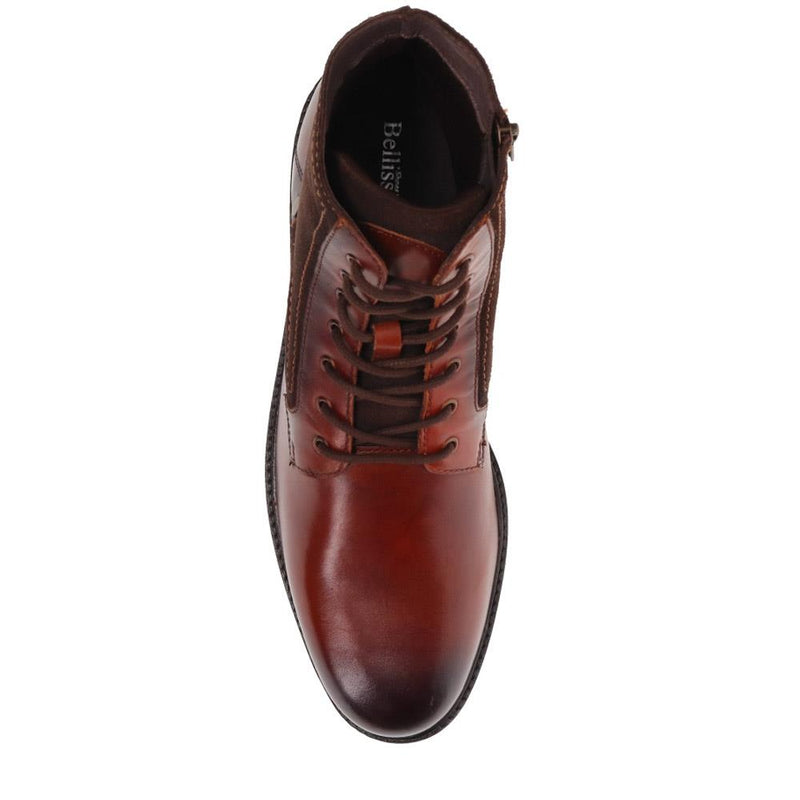 Leather Lace-Up Boots - BELSAKM40012 / 326 231