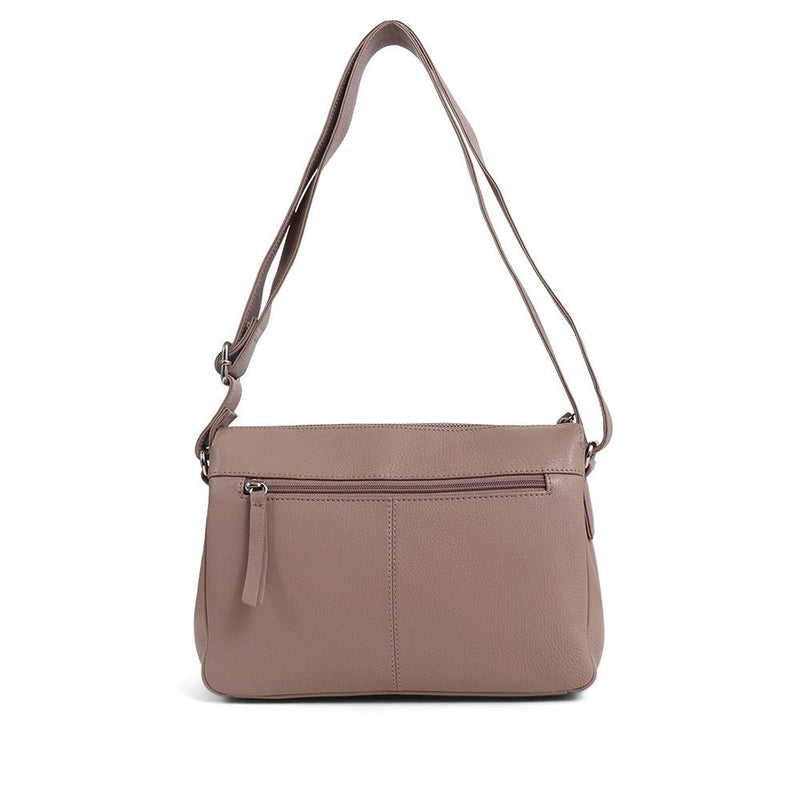 Leather Zip-Close Shoulder Bag - JEWN39003 / 325 229