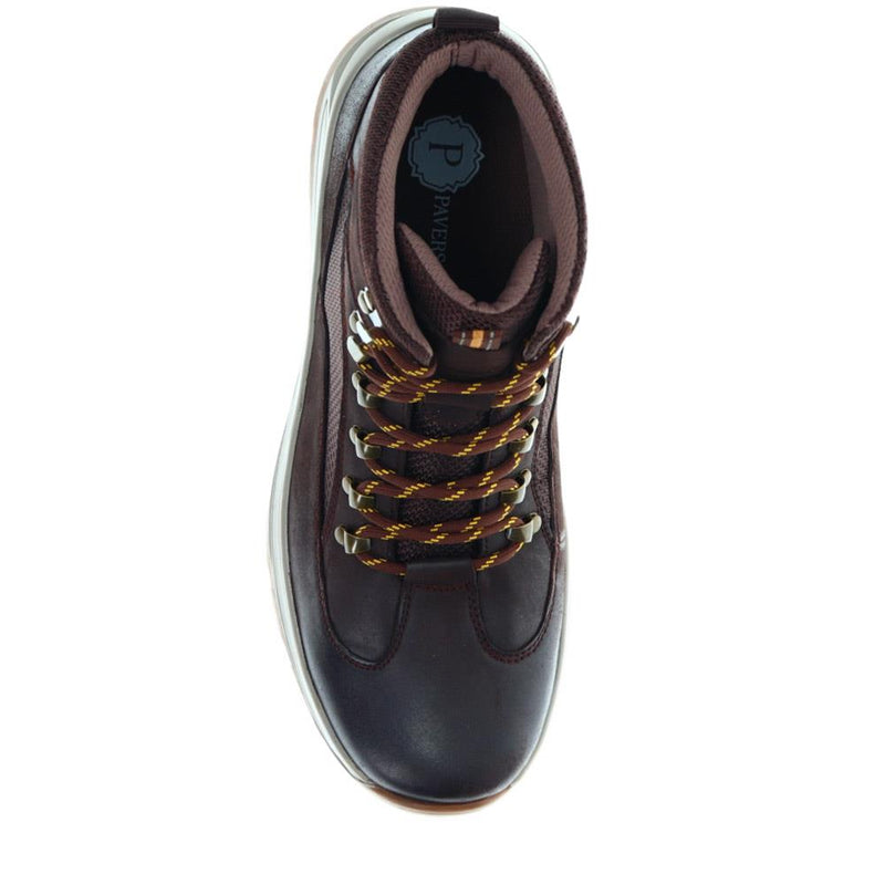 Leather Lace-Up Walking Boots - AATRA40001 / 325 968