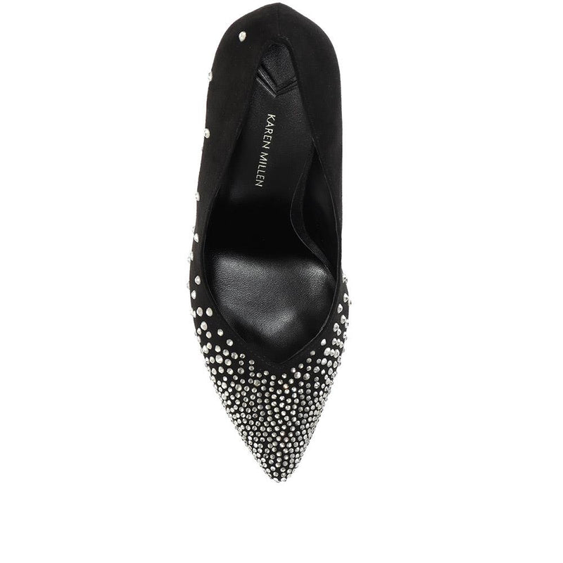 Ella Star Embellished Pointed Court Shoes - KARMI31520 / 318 154