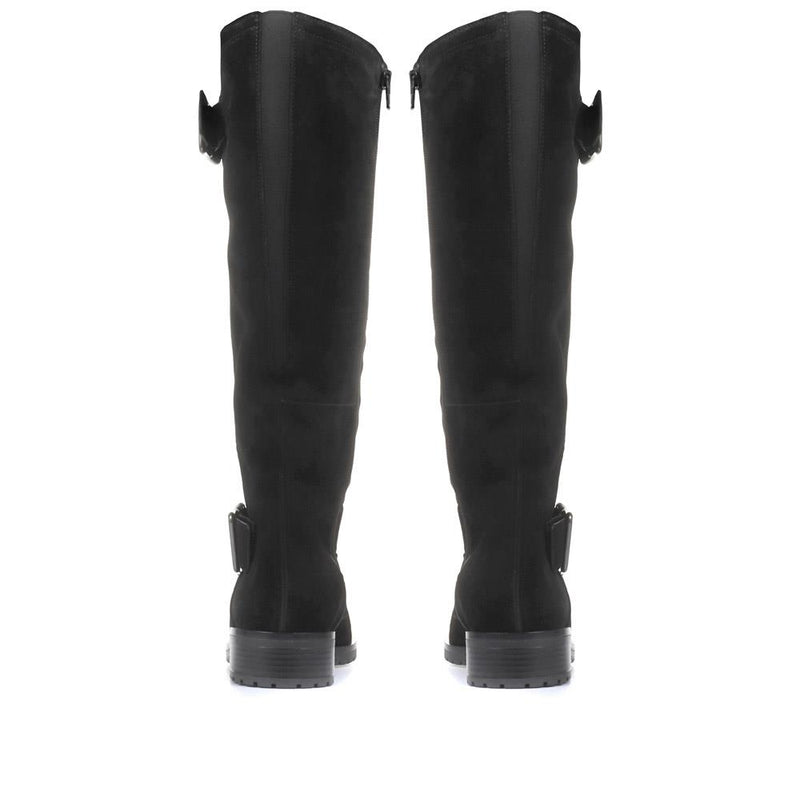 Wide Fit Leather Knee High Boots - GAB32518 / 319 154