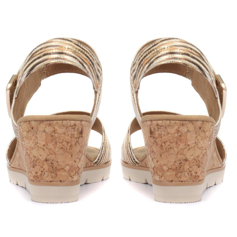 Porter Leather Wedge Sandals - GAB31515 / 317 909