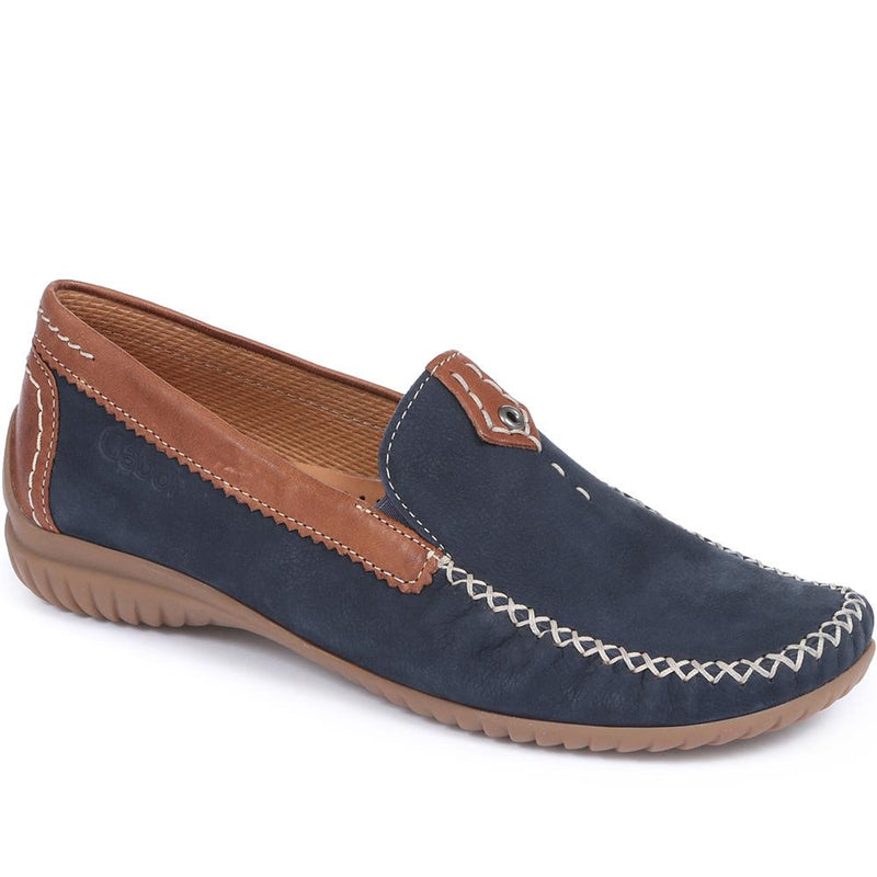 Wide Fit California Leather Moccasin - GAB29566 / 314 654