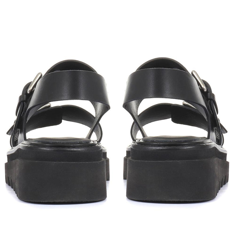 Dominique Chunky Leather Sandals - DOMINIQUE / 320 230