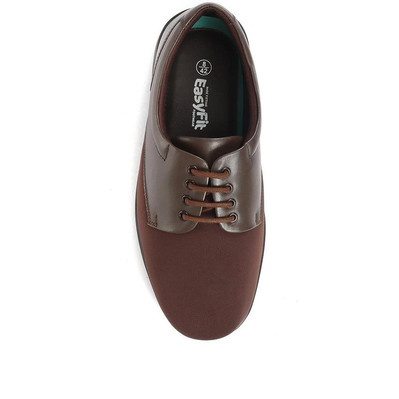 Extra Wide Fit Lace-Up Derby Shoe - ABERTO / 320 929