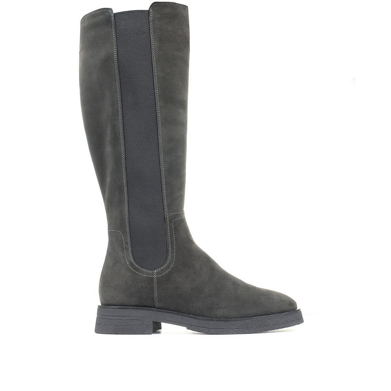 Darline Leather Knee High Boots - DARLINE / 320 538