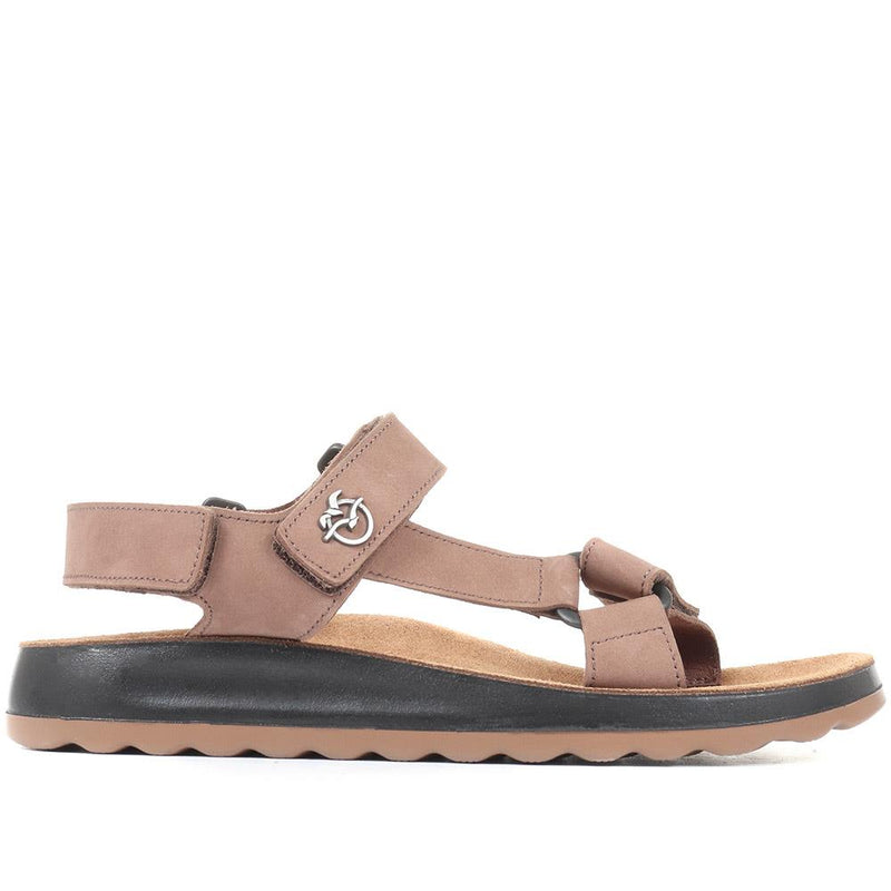 Adjustable Leather Sandals - FLY35057 / 321 230