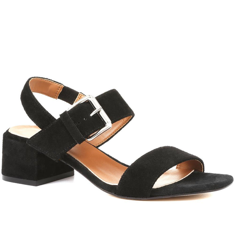 Charlee Leather Block Heel Sandals - CHARLEE / 321 989