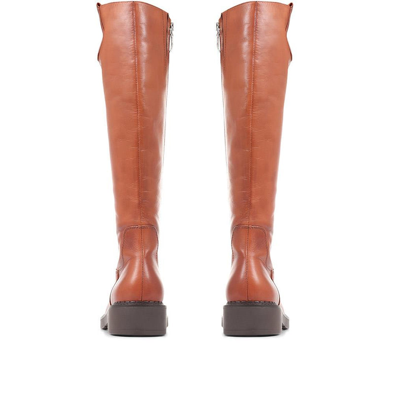 Sebastiana Leather Knee High Boots - SEBASTIANA / 322 840