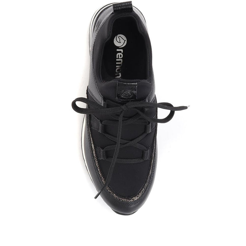 Lace-Up Leather Trainers - DRS36507 / 322 415
